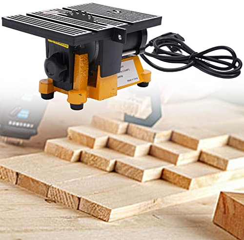 Scie circulaire de table, moteur CC 220 V 90 W, scie de table professionnelle, profondeur de coupe 1,6 cm, vitesse 4500 tr/min, avec 3 lames de 4 de diamètre, pour industrie, industrie du meuble