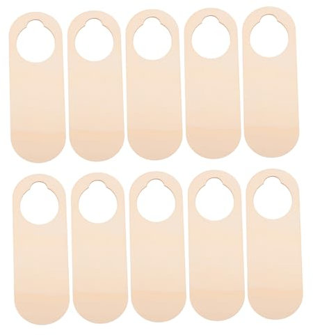 LIFKOME 10stücke Natürliche Hölzerne Türschild Anhänger Diy Bemalbar Türanhänger Aus Holz Handbeschreibbar Langlebig Kreative Türdekoration Für Büro Zuhause Bitte Nicht Stören Hinweis