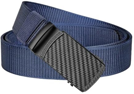 ZacLAy Männer Gürtel Metall Automatische Schnalle Nylon Leinwand Weben Taktische Gürtel für Männer Outdoor Militärische Ausbildung 3,4cm Breite