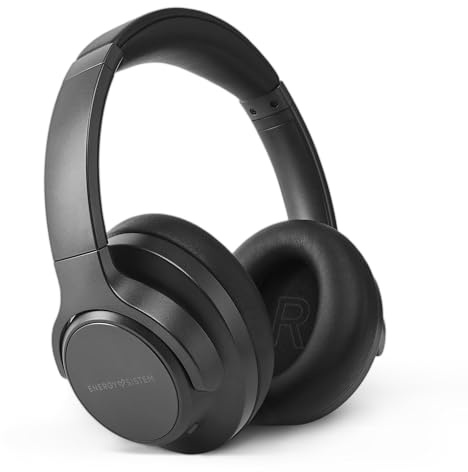 Energy Sistem Silent ANC - Auriculares con cancelación de Ruido (Hybrid ANC, Plástico Reciclado, Bluetooth 5.4, 100 Horas batería, Quick Charge)