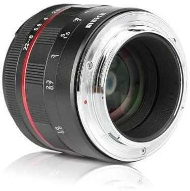 Meike 50 mm f1.7 Full Frame Manuelles Prime-Objektiv, kompatibel mit Fujifilm, X Mount XS10 X-A5 X-A7 X-M1 X-M2 X-E4 X-T1 X-T10 X-T2 X-T20 X-T3 X-T4 X-T100 X-T200 X-T30 X-Pro1 X-Pro2 X-Pro3 X-E3 1