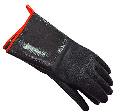 Gadpiparty Scald Guanti Da Cucina Resistenti Calore Guanti Da Barbecue Manica Resistente Taglio Per Forno Microonde Barbecue Cucina All'aperto Nero