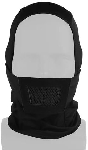 Fotrsta Taktische Vollgesichts Haubenmaske, Airsoft Mesh-Maske Outdoor Winddichtes Staubdichtes Atmungsaktives Gesichtsmaske CS Paintball Dual Mode Haube Maske