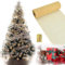 Guirnalda de Oropel Navidad, Brillante Espumillón, Decoración Árbol, 26Cm X 9.14M (Oro)