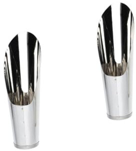 Gogogmee 2st Eimerschaufel Aus Edelstahl Grablöffel Kleine Gartenarbeit Topfwerkzeuge Für Zimmerpflanzen Vogelfutterschaufel Pflanzgefäße Für Gartengeräte Scoop Silver Rostfreier Stahl