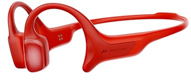 mojawa HaptiFit Terra Smart Bone Conduction Sports Headphones, Open-Ear, 32GB MP3, IP68 Waterproof, Noise-Cancelling Mic, Heart Rate Monitoring, Exercise Data Recording– for Swimming, Running & More