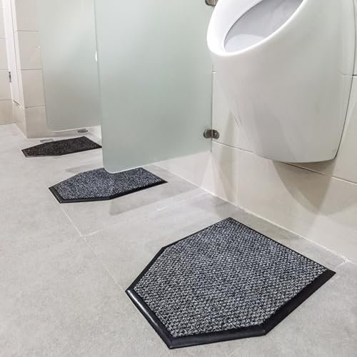 OWOHYG Tapis de Sol antidérapant pour urinoir pour Hommes(Dark Gray-3pcs)