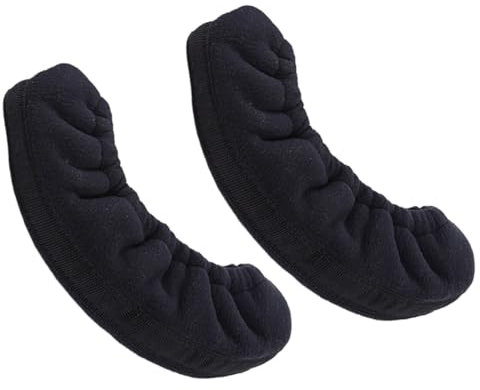 PAMINGONO Schlittschuhschoner aus Mikrofaser Schwarzer Rollschuhschutz mit Sicherer Passform und Leicht Gleitendem Überzug für Eislaufschuhe und Eiskunstlauf
