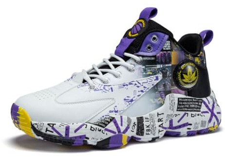 Scarpe da Basket Uomo Scarpe da Basket Moda Giovani Scarpe da Ginnastica Leggere Casual Traspiranti Ammortizzate da Passeggio