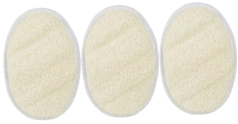 PACKOVE 3stücke Luffa Peeling-schwamm für Dusche Natürliche Körperbürste mit Trageband Geeignet für Hautpflege und Sanfte Entfernung Abgestorbener Hautzellen