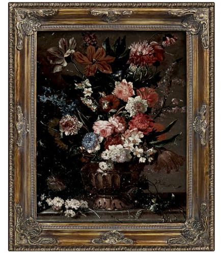 FJXMFRAME Gothic Gold 11x14 Vintage Picture Frame with Mat for 8x10 or 11 x 14 Photos, Real Glass, Ornate Victorian Baroque Frames for Wall Hanging