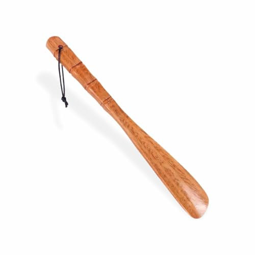 HIFSA Wooden Shoe Horn 33 Cm Long Lazy Shoe Horn Comfortable Shoe Lifter Suitable for Seniors Kids Boots Men Women Elderly Pregnancy Boots Tennis Shoehorn Accessories (33 CM)