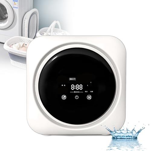 Machine À Laver Et Sèche-Linge Petite portative murale automatique 220 V 170 W, sèche-linge compact 3,5 L, chargement frontal, en acier inoxydable, avec panneau de commande LCD pour appartem