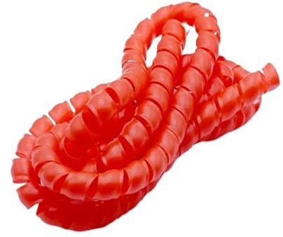 Manicotto avvolgicavo avvolgicavo a spirale, Custodia for cavi e fili a spirale multicolore, diverse misure(Red,ID 45mm 5 Meters)