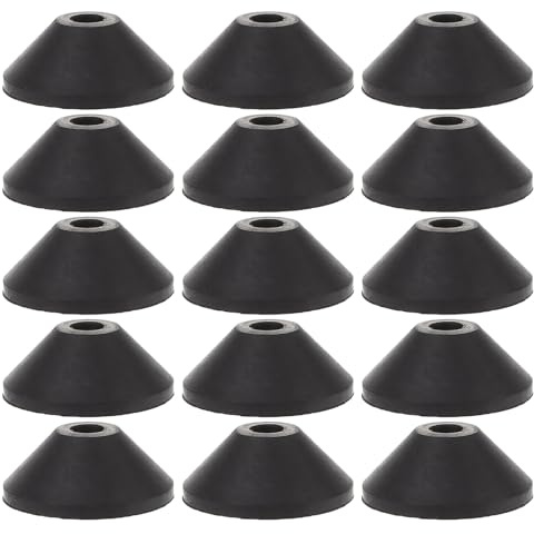 DEARMAMY Lot de 24 Rondelles Coniques M6 en Caoutchouc Étanches pour Réservoir de Toilettes, Joints D’étanchéité Solide, Réparation Plomberie Wc, Rondelles Métalliques pour Boulons,