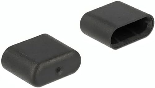 Delock 64008 Staubschutz für USB Type-C Stecker 10 Stück Schwarz