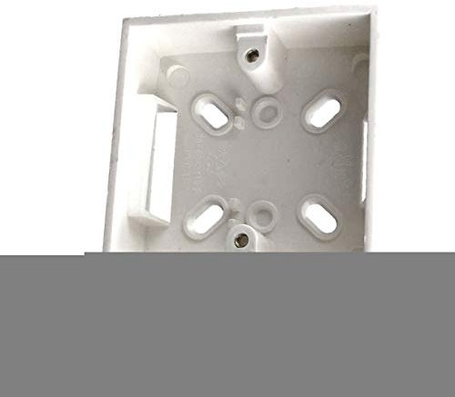 Aexit 86 mm x 86mm x 34mm Supporto in PVC bianco per scatola a muro ID: 910117