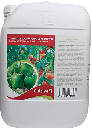 CULTIVERS Calcium Pomodori e Peperoni 10 L Liquido Correttore di carenza di calcio per verdure. Il fertilizzante organico naturale rafforza la resistenza alle malattie