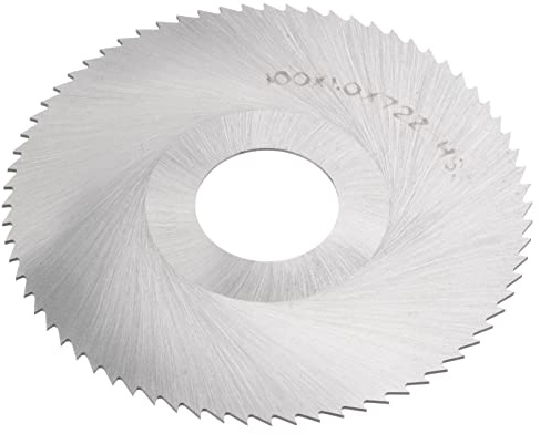 sourcing map Kreissägeblatt 100mm (4) Durchm. 1mm Dick 72 Zähne, Fräser aus 6542 Hochgeschwindigkeitsstahl (HSS) mit 27mm Dorn zum Holz PVC und Aluminium Schneiden