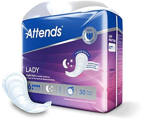 Attends Lady Night Pad 6 (1x30 Stück)