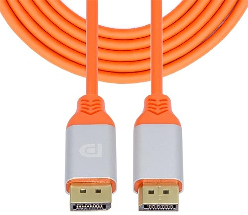 xiwai DP Displayport to DP 4K Male to Male High Flex Ultra Soft Monitor Cable Hyper Super Flexible Cord for Computer Graphics Card 2m