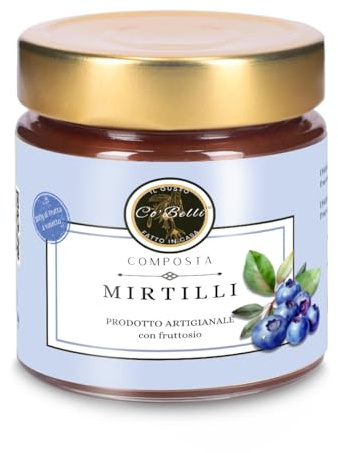 CO'BELLI - Composta artigianale di mirtilli con fruttosio, 220g