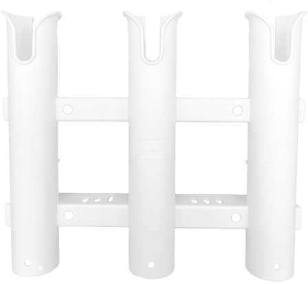 Glac Store Fishing Rod Holder Fishing Rod Holder High Quality Durable ABS Plastic Polyamide 1 2 3 4 Seater Vertical Wall Mount for Yacht Boat Speedboat (3 Seater)