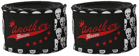Boxbandagen – Totenkopf-Aufdruck, MMA-Handbandagen, 3 m, Schutzausrüstung, professionelle Muay Thai, elastische Bandagen für Erwachsene, Männer, Frauen