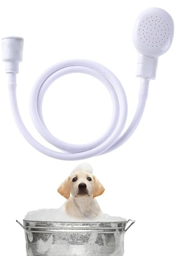 Single Tap Shower Attachment, Shower Attachment for Bath Taps, Pet Shower Sink Hose, Single Tap Shower Hose with Fit Clamp Included, for Bathing Baby, Pet, Portable Dog Shower
