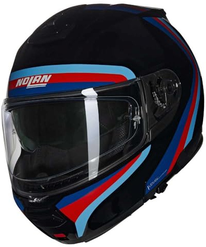 NOLAN HELMET N100-6 ASSOLUTO 348 M, Black/Blue/Red/Light Blue