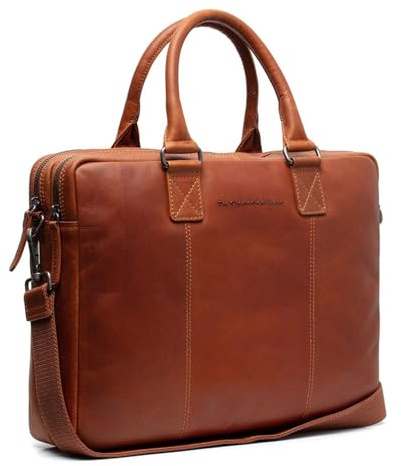 Cognac läderväska laptopväska från Chesterfield Brand