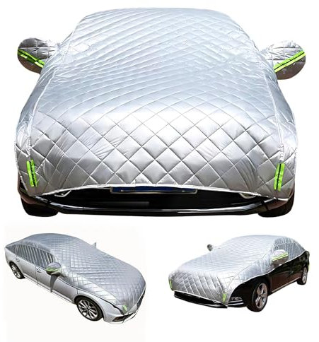 Halbgarage für Auto Winter für FIAT 500X 202 1-Present, Autoabdeckung Outdoor,Auto Abdeckplane Wasserdicht Atmungsaktiv UV Schutz Staubdicht Winddichte