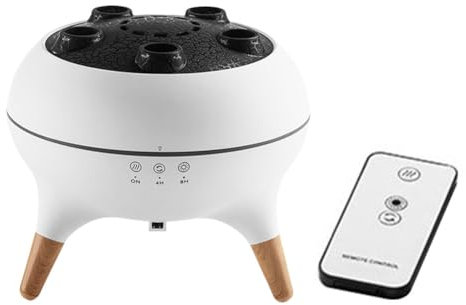 Fiorky Dynamic Jellyfish Difusor de aceite esencial Control remoto Humidificador de niebla fría con luces nocturnas coloridas Difusor de aire Humidificador para el hogar oficina dormitorio