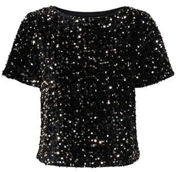 ONLY Onlanika Ss Sequins Boat Top WVN