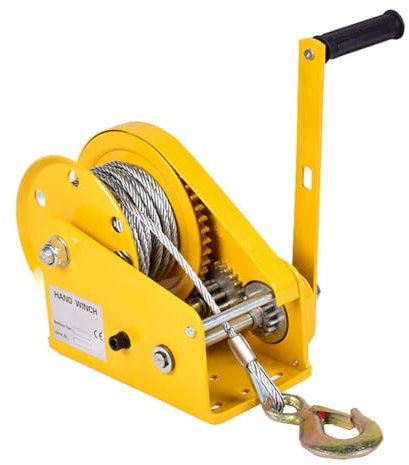 OZBME Treuil Manuel à manivelle, treuil Manuel Robuste de 1 200 LB/1 800 LB/1 600 LB, pour garages, jardinages, fermes ou entrepôts, Levage de Charges Lourdes