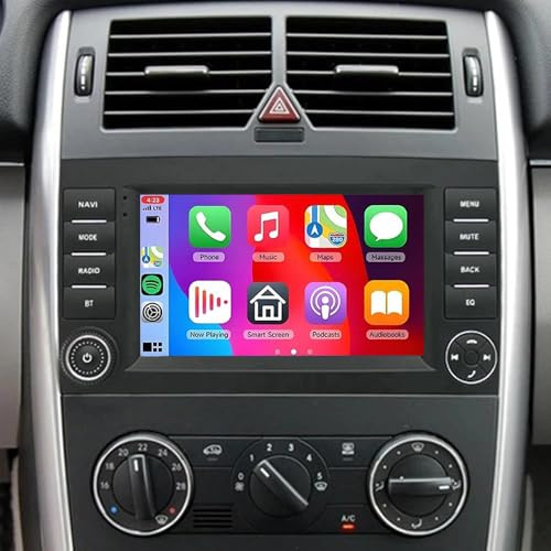 2+64G Android 14 Autoradio 2 Din für Mercedes B200 W639 Vito Viano Sprinter 2004-2012, 9 Zoll Touchscreen Head Unit Android Radio DAB mit GPS Navi WiFi Bluetooth FM/RDS+Rückfahrkamera Mirror Link
