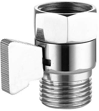 CIENCIA Brass Shower Head Shut Off Valve Water Flow Control Valve 1/2 inch On Off Valve for Shower Arm and Shower Head, AV016B