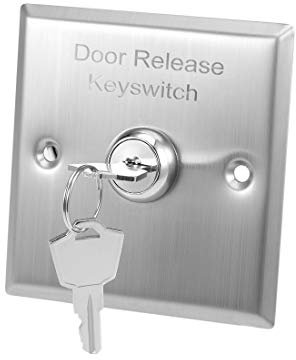 sourcing map Key Switch On/Off Exit Switches Emergency Door Release DPST for Access Control Panel Mount with 2 Keys