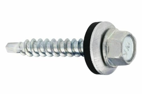 Trapetsskruvar borrskruvar tak fasadskruvar 4,8 x 70 mm 200 stycken – galvaniserade