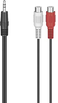 Hama Audio-Adapter, 2x Cinch-Kupplung - 3,5-mm-Klinken-Stecker, Stereo