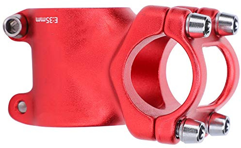 Kort styrstam, cykelstyrstång, barncykelhandtag 25,4x35 mm för mountainbikes för utförsåkning(röd)