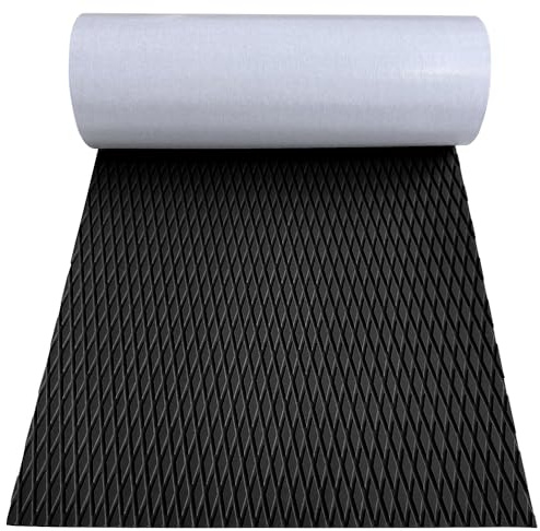 Hjdeck Universell halkfri dragmatta för båtdäck kajaker, dyna 12 cm x 30 cm trimmbar EVA-skumplåt för kajaker, båt, husbil, pool, trappbräda, SUP paddelbräda, skimboards, mjuk diamantgreppmatta