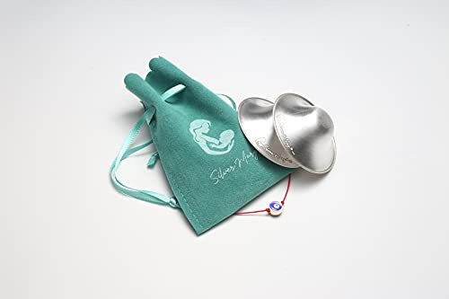 Silberne Still-Abdeckung, Brustwarzenschützer für das Stillen von Neugeborenen Essentials muss beruhigen und schützen – die original silbernen Stillbecher – 925 Silber
