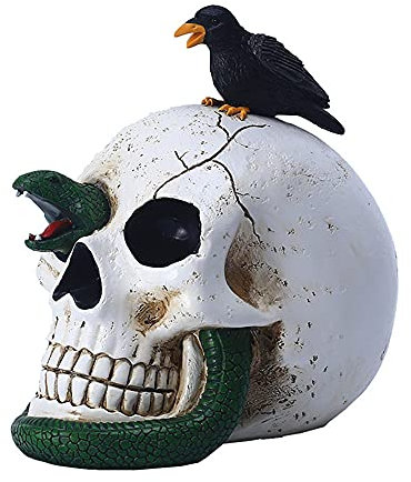 Halloween Deko Gruselig Skelett Lebensgroß Ornamente Außen Garten Deko Harz Totenkopf Statue Halloween Grabstein Dekoration Horror Ghost Festival Zubehör