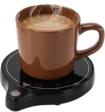 Kuiloapt 200W Coffee Mug Warmer for Desk (95~212 ℉), 5 Temperature Levels & 8-Hours Auto Shut Off Coffee Cup Warmer for Warming & Heating Coffee, Milk, Tea, Hot Chocolate, etc.(No Cup)(RD02, Black)