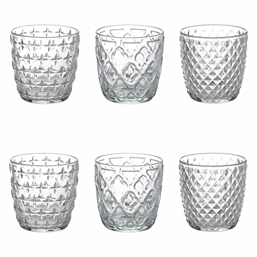 Villa d'Este Home Tivoli Set 6 bicchieri acqua 325 ml in vetro, Diversity