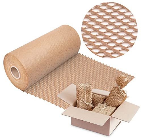 V1 TRADE Verpackungspapier Rolle – Wabenpapier 20 cm x 50 m – 70 g/m²