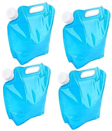 BESPORTBLE 4 Stück wassersäcke wasserbeutel camping wasserbehälter h2o bag hydrosack Outdoor-Eimer faltbarer wasserbehälter Vorratsbehälter Wasser 5l Eimer tragbar Container