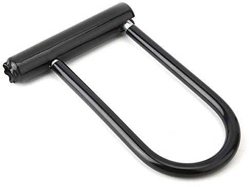 Candado en U de Aleación de Zinc, Candado Antirrobo de Seguridad para Bicicletas y Motocicletas de Alta Resistencia con 2 Llaves para Scooters, Grillete Endurecido de Alta