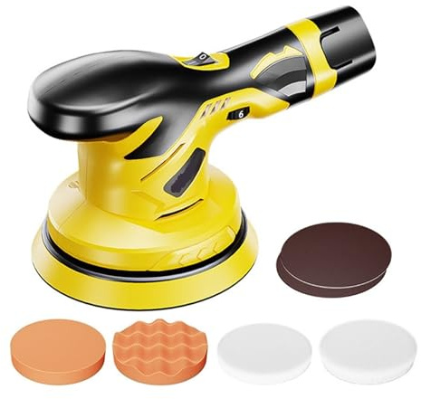 KOHARA 12V Cordless Car Polisher Lithium Battery Wireless Car Beauty Waxing Auto Paint Care Furniture Polishing Machine Auto Washing Efficient Polishing
